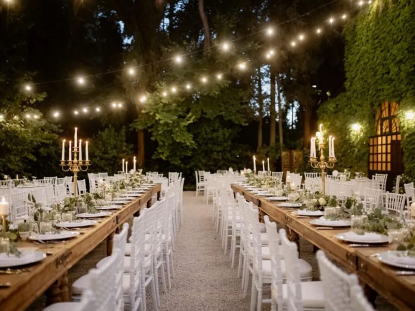 Reception table setting